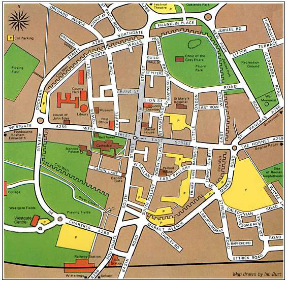 Street map of Chichester