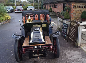 Veteran car parked