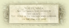 Plaque in Priory Lane.